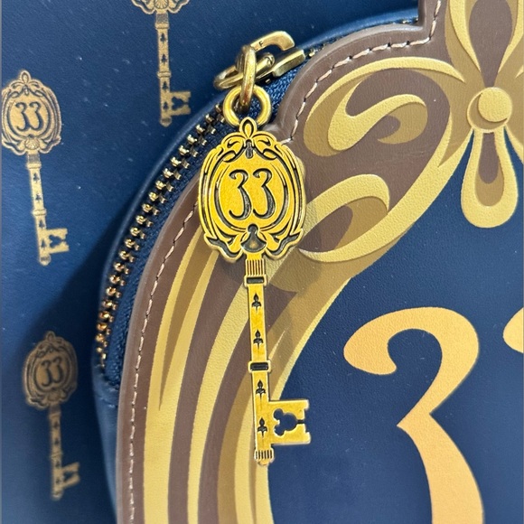 Club 33 Gold Key Loungefly Backpack - Picture 2 of 5